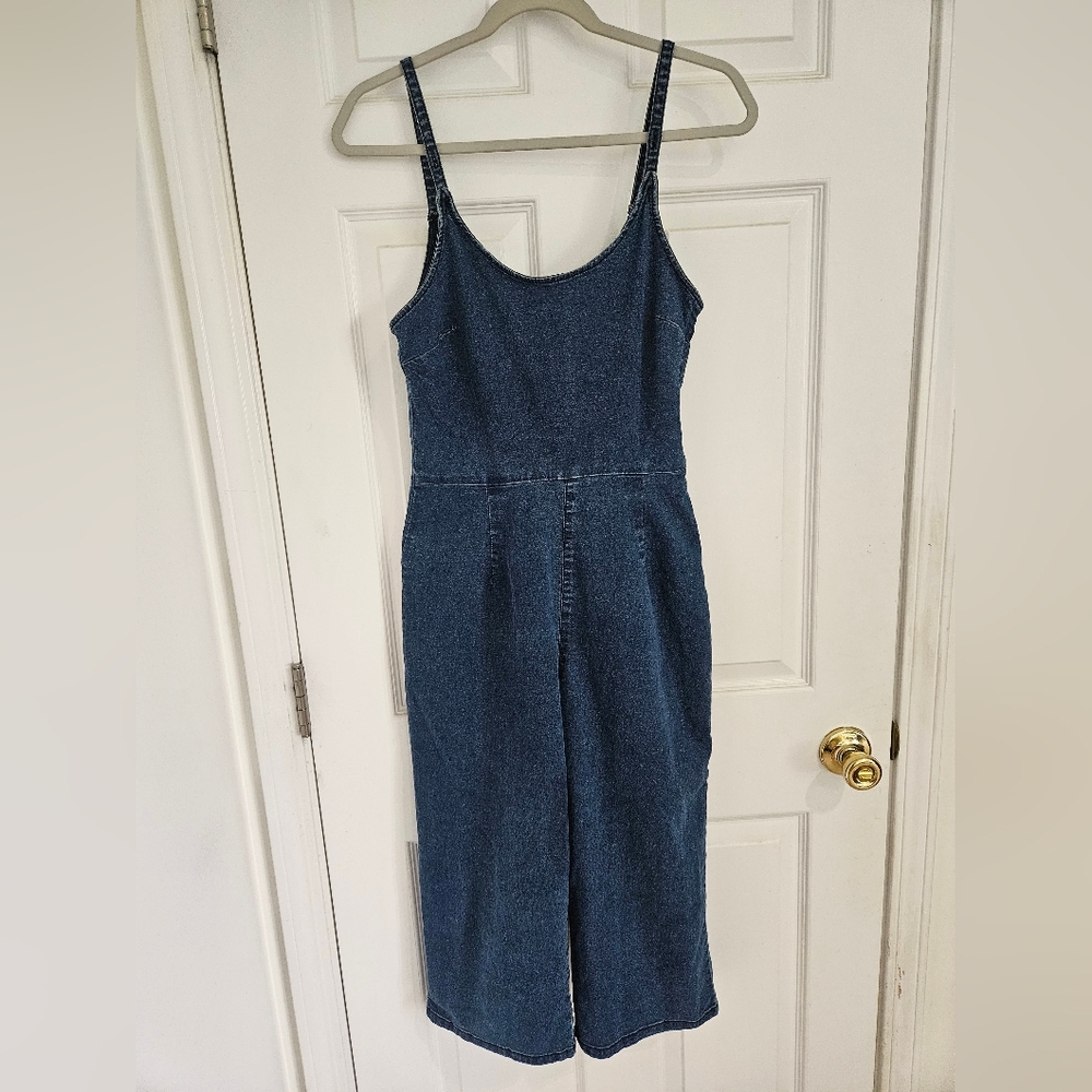 Sz 4 Blue Denim Jumpsuit